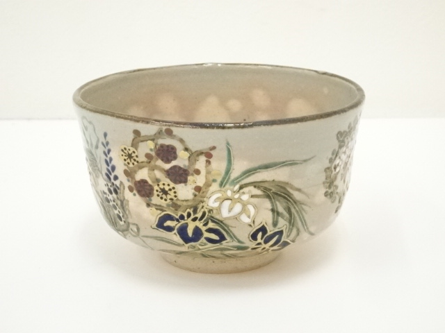 道具 ] - 道具 京焼 麗華造 乾山写丸紋草花茶碗（共箱） | ネット